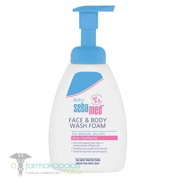 Sebamed Baby Βρεφικό Αφρόλουτρο για Πρόσωπο & Σώμα, 400ml
