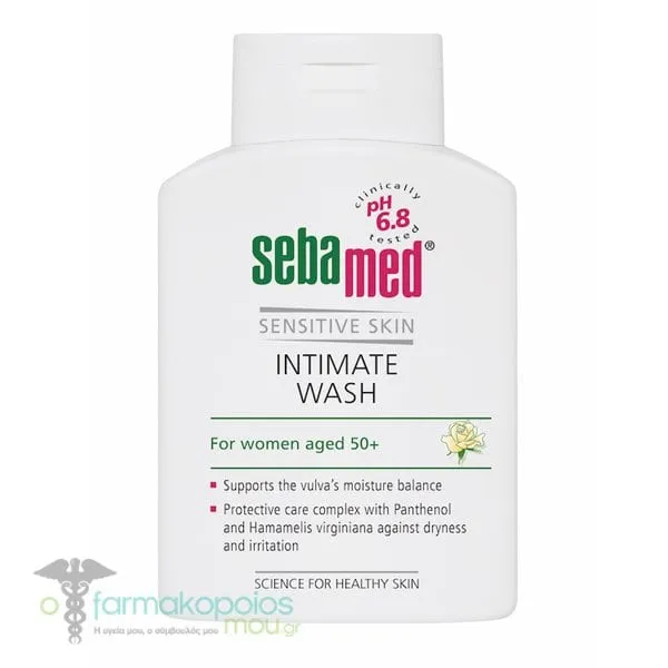Sebamed Intimate Wash pH 6.8 Cleanser for Sensitive Area (50+ years), 200ml