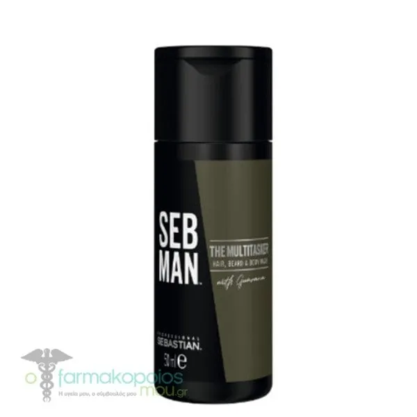 Sebastian Professional Seb Man Multi-Tasker Hair, Beard & Body Wash 3-in-1, 50ml