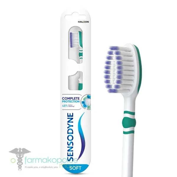 Sensodyne Complete Protection Soft Toothbrush Μαλακή Οδοντόβουρτσα, 1 τεμ. - Τιρκουάζ