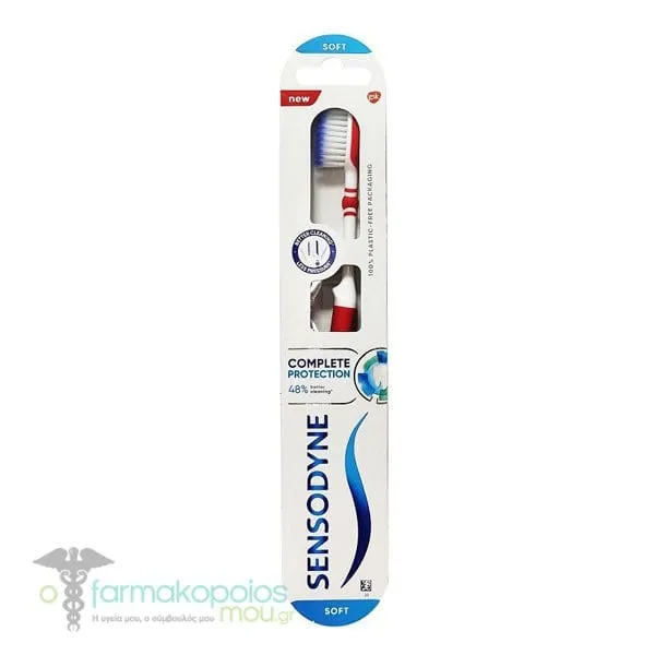 Sensodyne Complete Protection Soft Toothbrush, 1pc - Κόκκινο