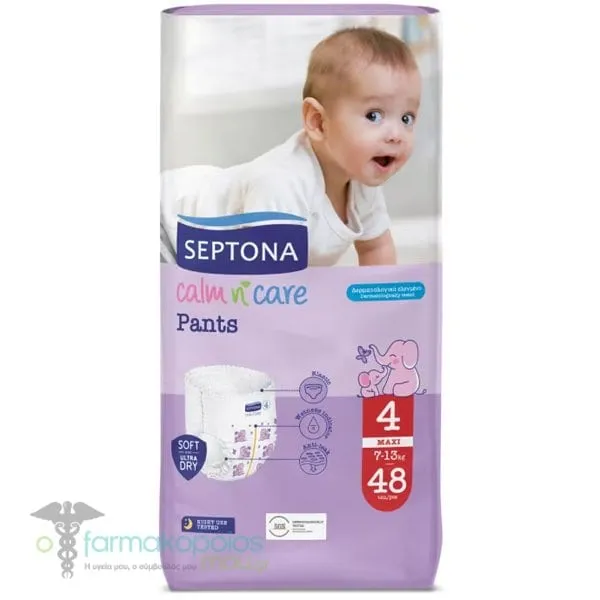 Septona Calm N' Care Πάνες-Βρακάκια Maxi No.4 για 7-13kg, 48τεμ