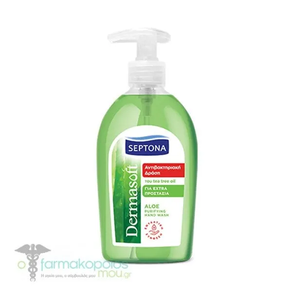 Septona Dermasoft Liquid Antibacterial Hand Soap Aloe, 600ml