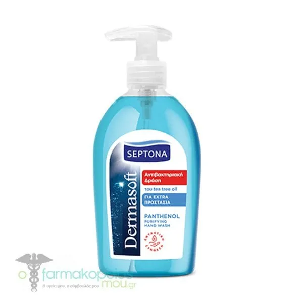 Septona Dermasoft Liquid Antibacterial Hand Soap Panthenol, 600ml
