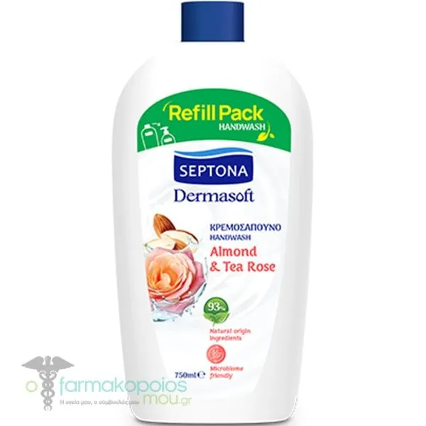 Septona Dermasoft Almond & Tea Rose, 750ml