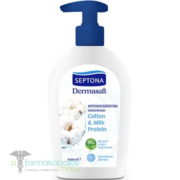 Septona Dermasoft Cotton & Milk Protein Handwash, 400ml