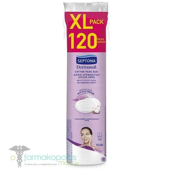 Septona Dermasoft Cotton Pads, 120pcs