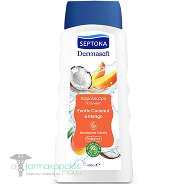 Septona Dermasoft Exotic Coconut & Mango Bodywash, 400ml