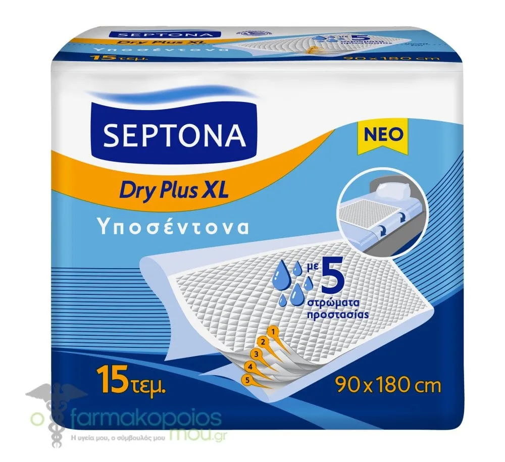 Septona Dry Plus Underpads XL 90x180cm, 15pcs