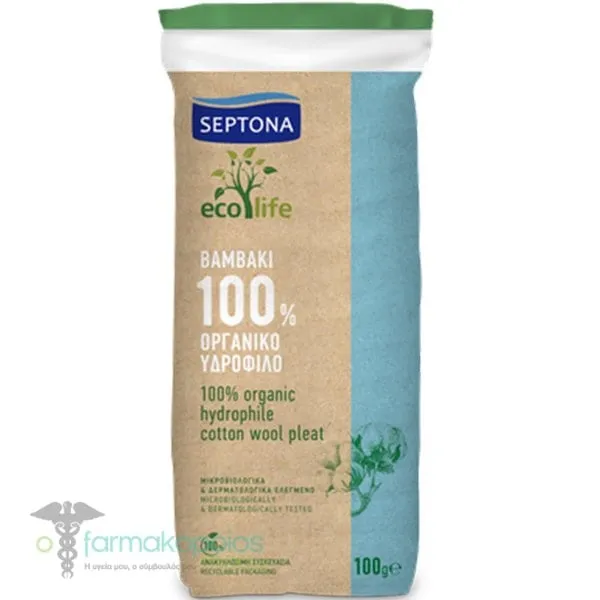 Septona Ecolife 100% Οργανικό Βαμβάκι, 100g