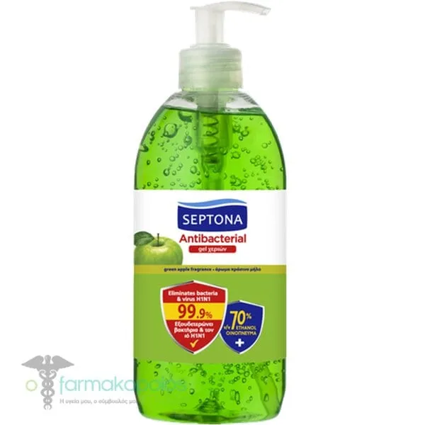 Septona Antiseptic Hand Cleansing Gel Green Apple, 1000ml
