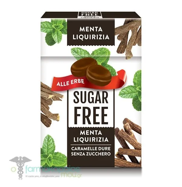Serra Sugar Free Hard Candies Mint Licorice, 50g