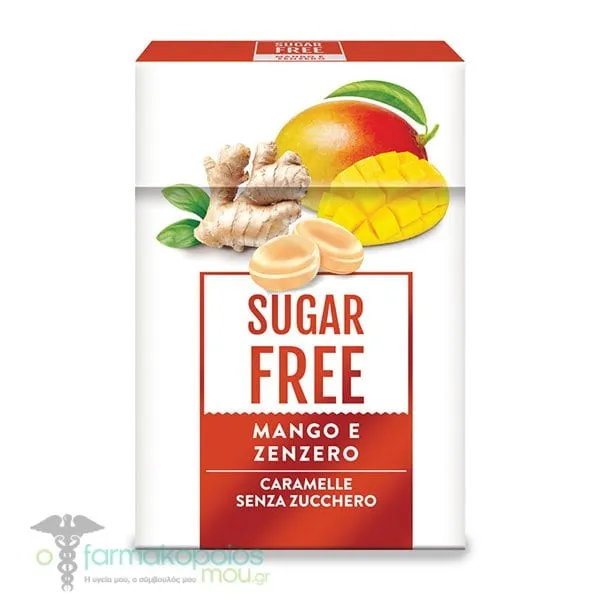 Serra Sugar Free Hard Candies Mango & Ginger, 50g