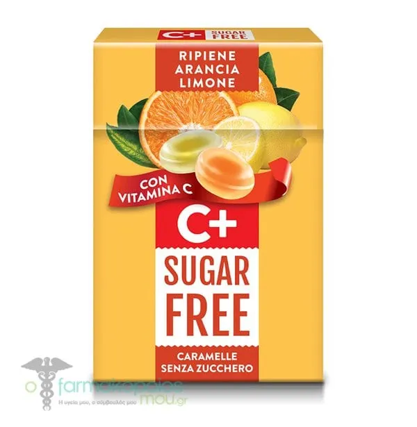 Serra Sugar Free Hard Candies Orange, Lemon & Vit C+, 50g