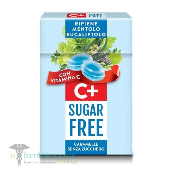 Serra Sugar Free Hard Candies Peppermint, Eucalyptus & Vitamin C, 50g