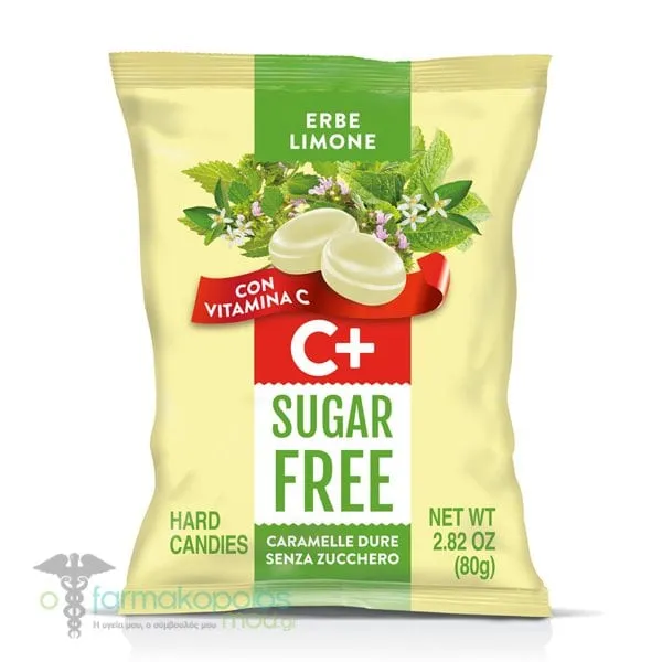 Serra Sugar Free Hard Candies Lemon & Herbs C+, 80g