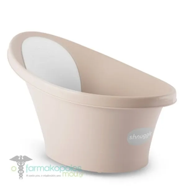 Shnuggle Baby Bath Μπανάκι Μωρού για Ηλικίες 0-12 Μηνών, 1τεμ - Μπέζ