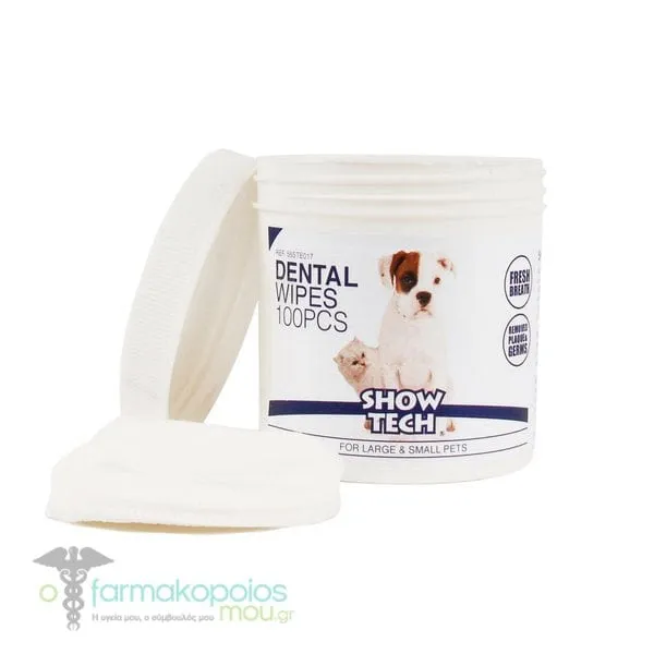 Show Tech Dental Pet Wipes, 100pcs