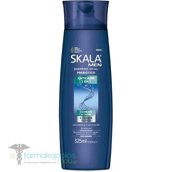 Skala Men Collection 2 in 1 Anti Dandruff Shampoo Ανδρικό Σαμπουάν κατά της Πυτιρίδας, 325ml