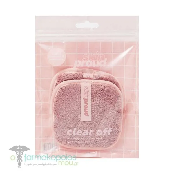 Skin Proud Clear Off MakeUp Remover Pads, 2pcs