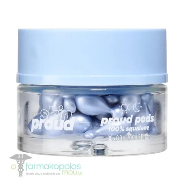 Skin Proud Proud Pods 100% Squalane Ampoules, 30 x 0.3ml