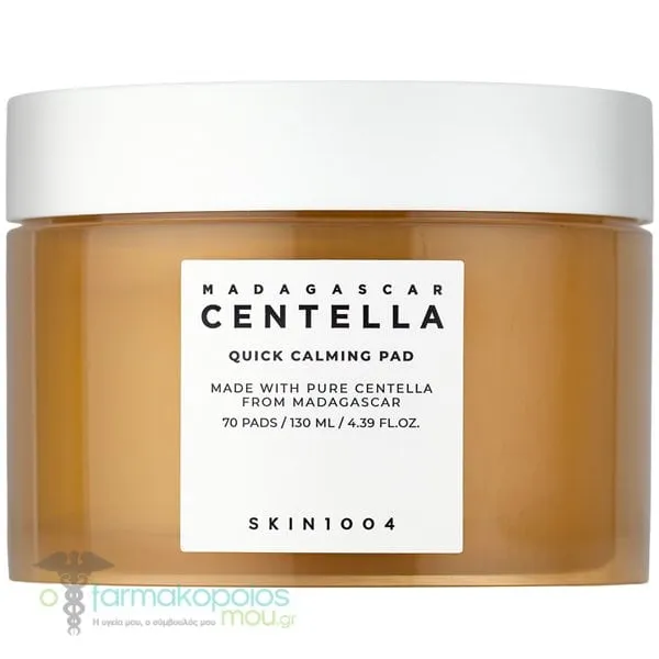 SKIN1004 Madagascar Centella Quick Calming Pad Εμποτισμένοι Δίσκοι για Καταπράυνση, 70τεμ