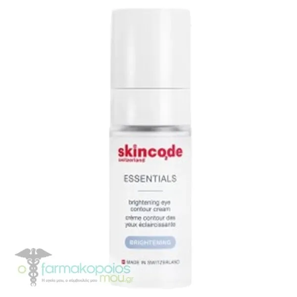 Skincode Essentials Alpine White Brightening Eye Contour Αντιρυτιδική Κρέμα Ματιών, 15ml