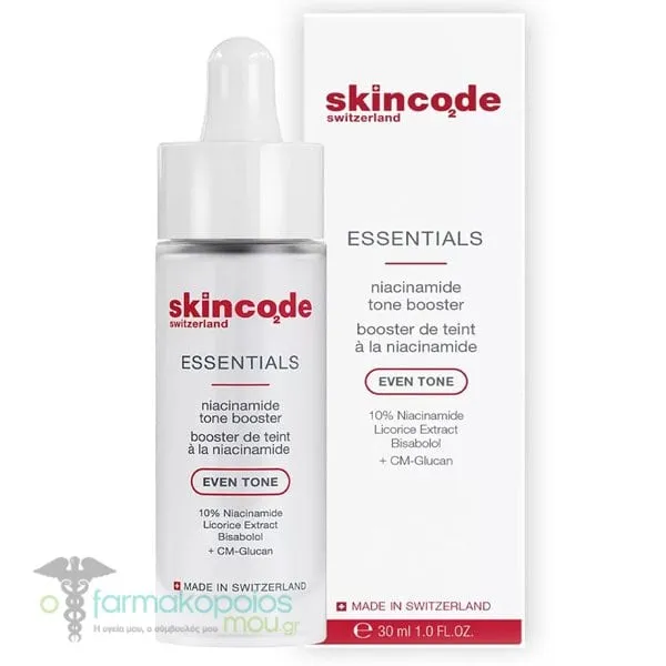 Skincode Essentials Niacinamide Tone Booster Ορός Προσώπου κατά των Σκούρων Κηλίδων, 30ml