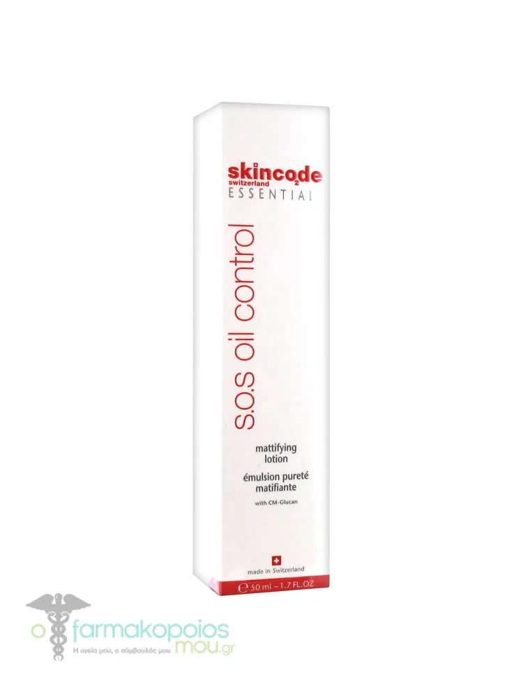 Skincode Essentials S.O.S Oil Control Mattifying Lotion, 50ml
