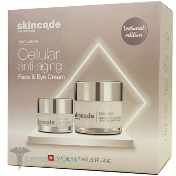 Skincode Exclusive Cellular Anti-Aging Seasonal Edition Cellular Anti-Aging Cream, 50ml & Cellular Wrinkle Prohibiting Eye Contour Cream, 15ml, 1set
