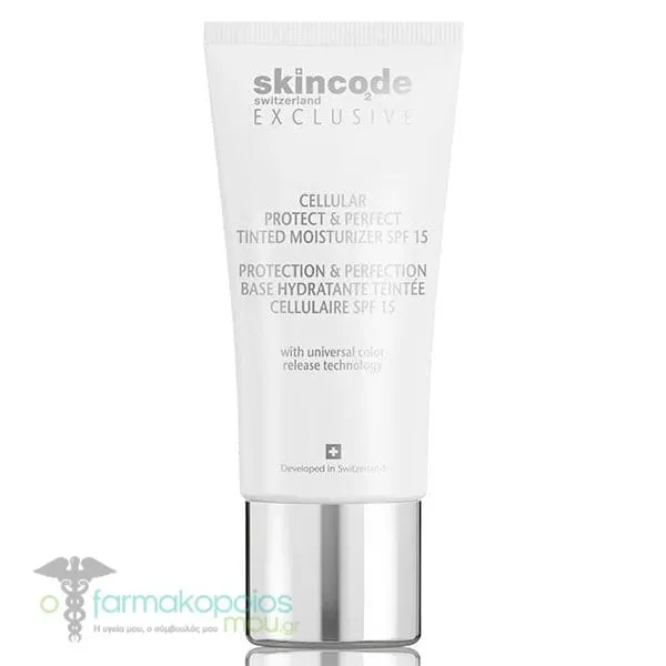 Skincode Exclusive Cellular Protect & Perfect Tinded Κρέμα Προσώπου με Χρώμα & SPF15, 30ml