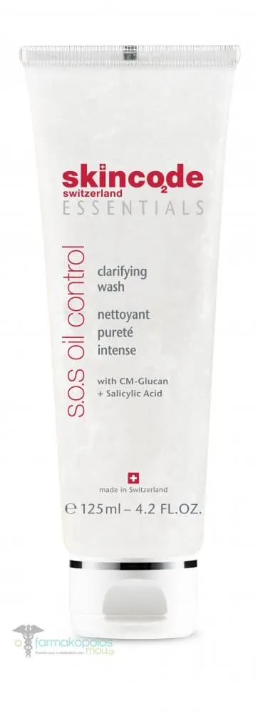 Skincode Essentials S.O.S Oil Control Clarifying Wash, 125ml