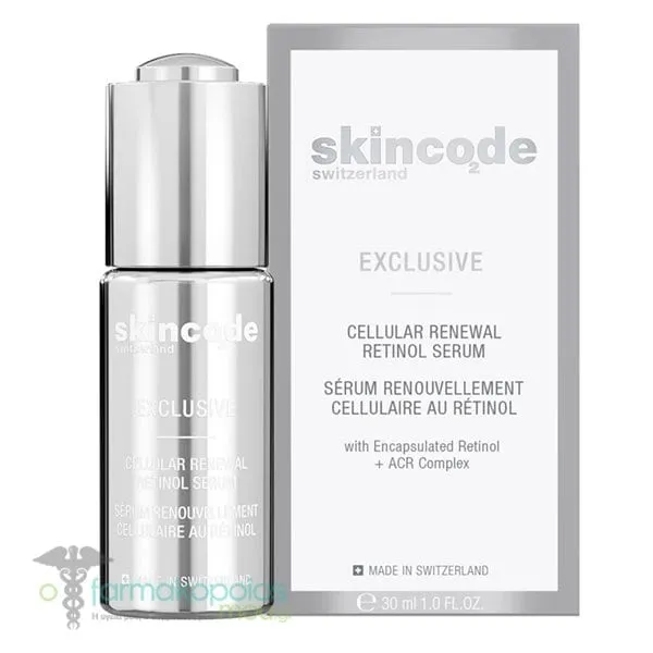 Skincode Εxclusive Cellular Renewal Ισχυρός Αντιρυτιδικός Λειαντικός Ορός Ρετινόλης, 30ml
