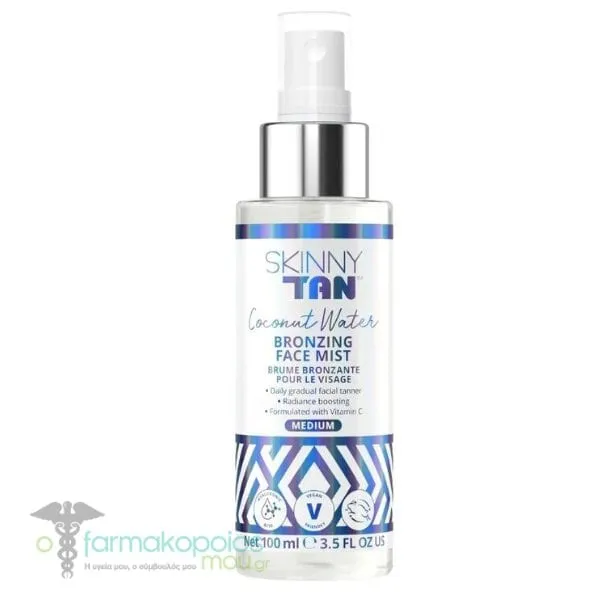 SkinnyTan Coconut Water Face Bronzing Mist, 100ml