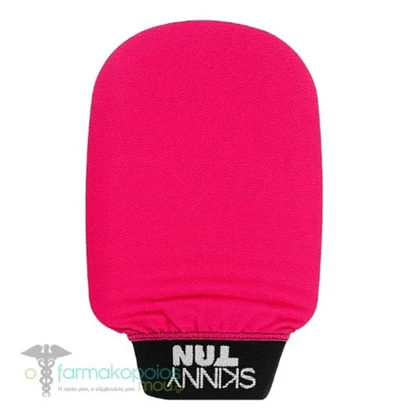 Skinny Tan Exfoliating Mitt in Pink & Black, 1pc