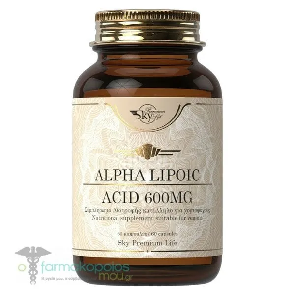 Sky Premium Life Alpha Lipoic Acid 600mg, 60caps