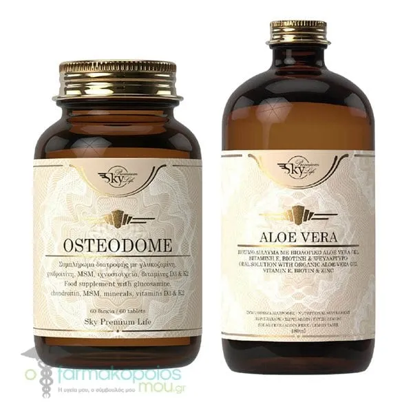 Sky Premium Life Promo with Osteodome, 60tabs & Aloe Vera Gel, 480ml, 1set