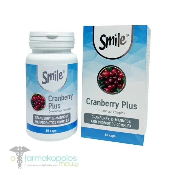 Smile Cranberry Plus D-Mannose Complex, 60caps