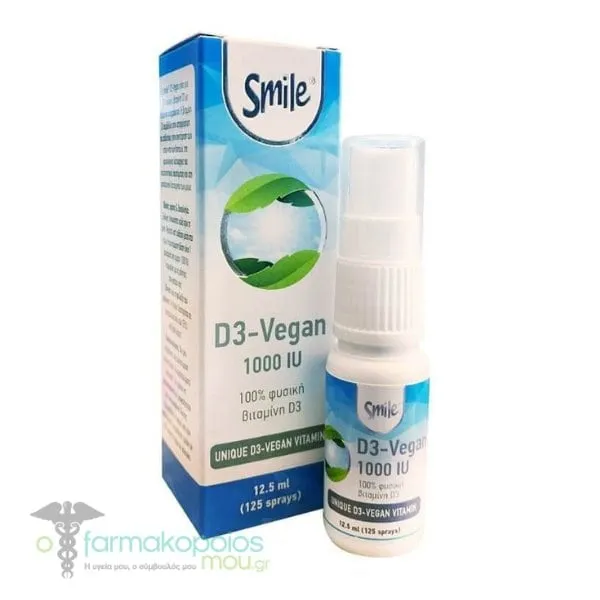 Smile D3-Vegan 1000IU Spray, 12,5ml
