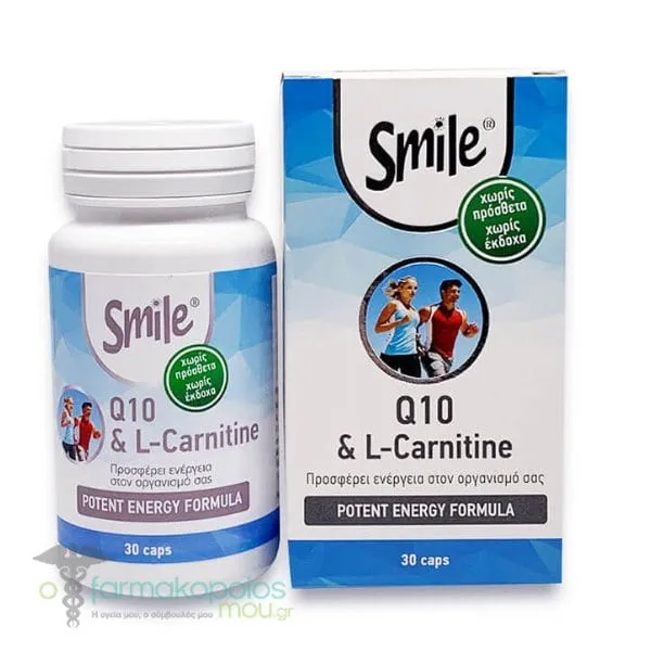 Smile Coenzyme Q10 & L-Carnitine, 30caps
