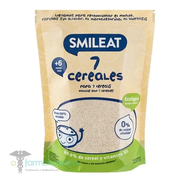 Smileat Baby Cream with 7 Cereals 6m+, 200g
