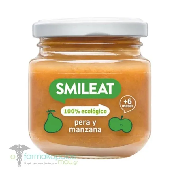 Smileat Fruit Cream with Apple & Pear 6m+, 130g