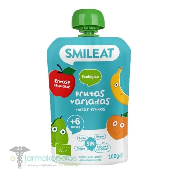 Smileat Fruit Purees Multi 6m+, 100g