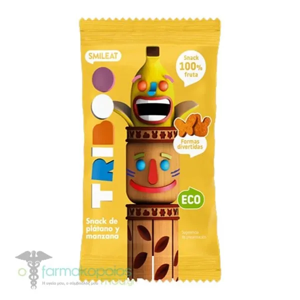 Smileat Triboo Snack with Banana & Apple, 25g