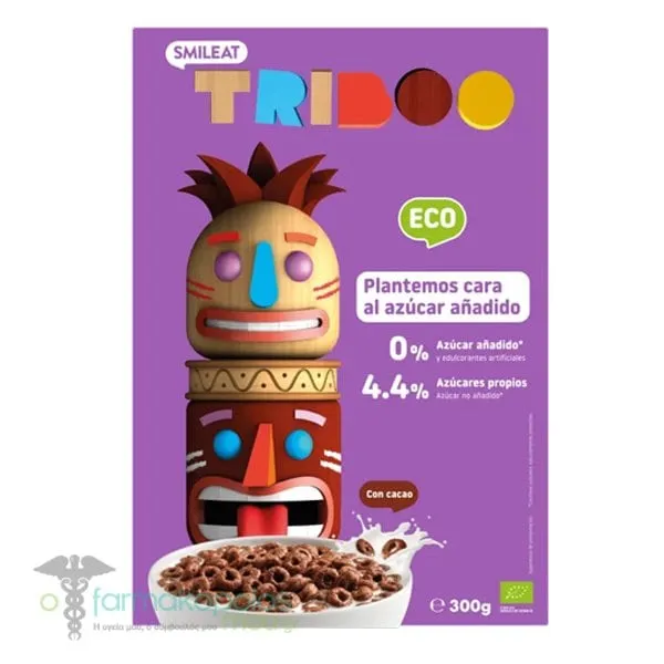 Smileat Triboo Children's Cereal with Cocoa Rings, 300g