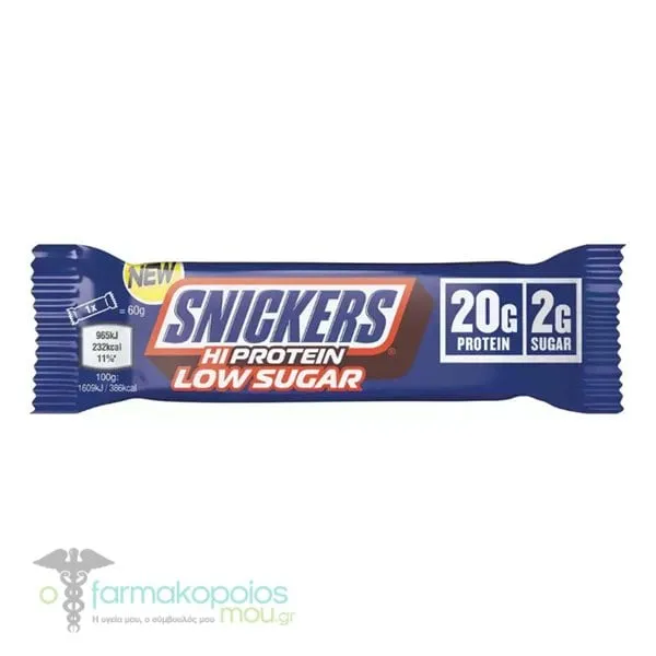 Snickers HiProtein Low Sugar Bar with Peanut, Caramel & Chocolate Flavor, 57gr