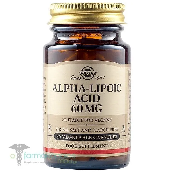 Solgar Alpha-Lipoic Acid 60mg, 30veg.caps
