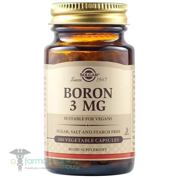 Solgar Boron 3mg, 100veg.caps