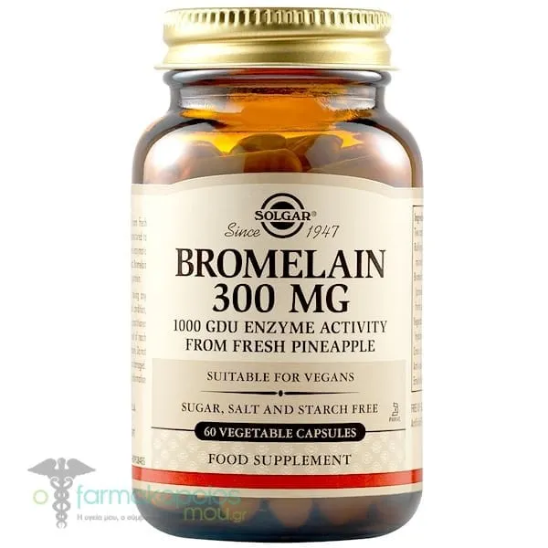 Solgar Bromelain 300mg, 60veg.caps