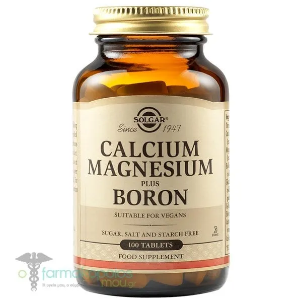 Solgar Calcium Magnesium Plus Boron, 100tabs